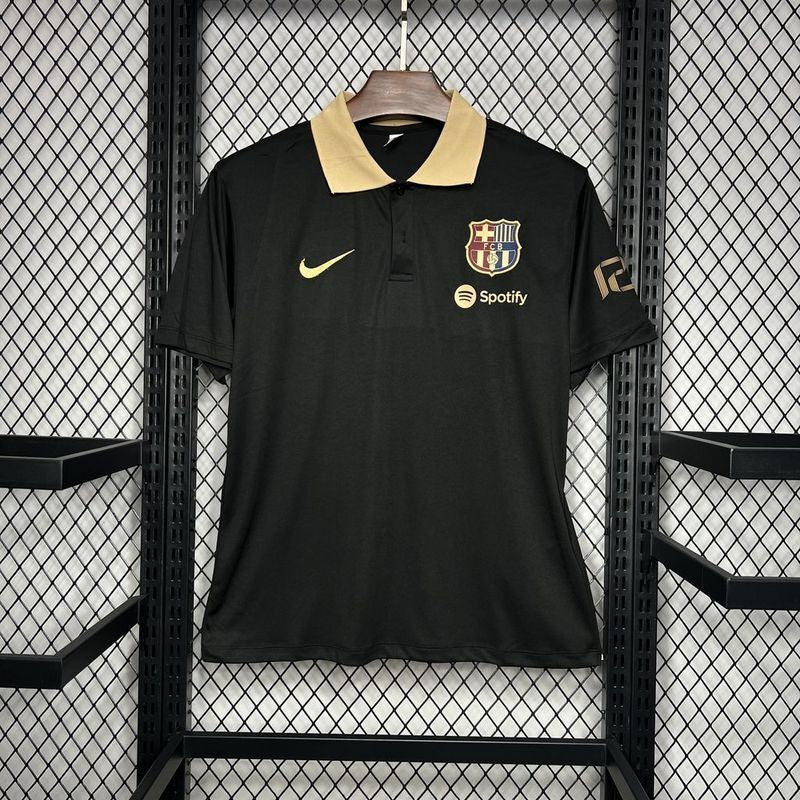 Barcelona 25/26 Polo Shirt | Black and Gold | All Sizes