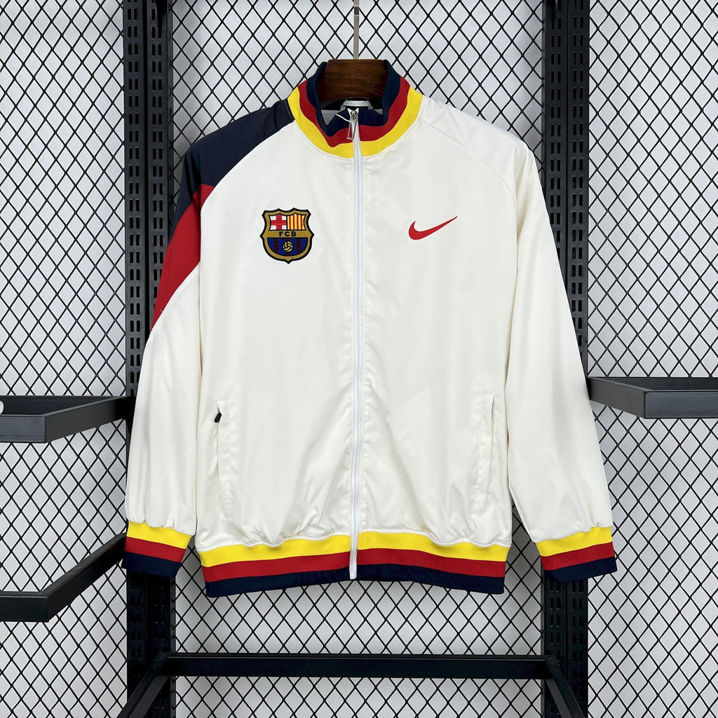 Barcelona 25/26 Windbreaker Jacket | White | All Sizes