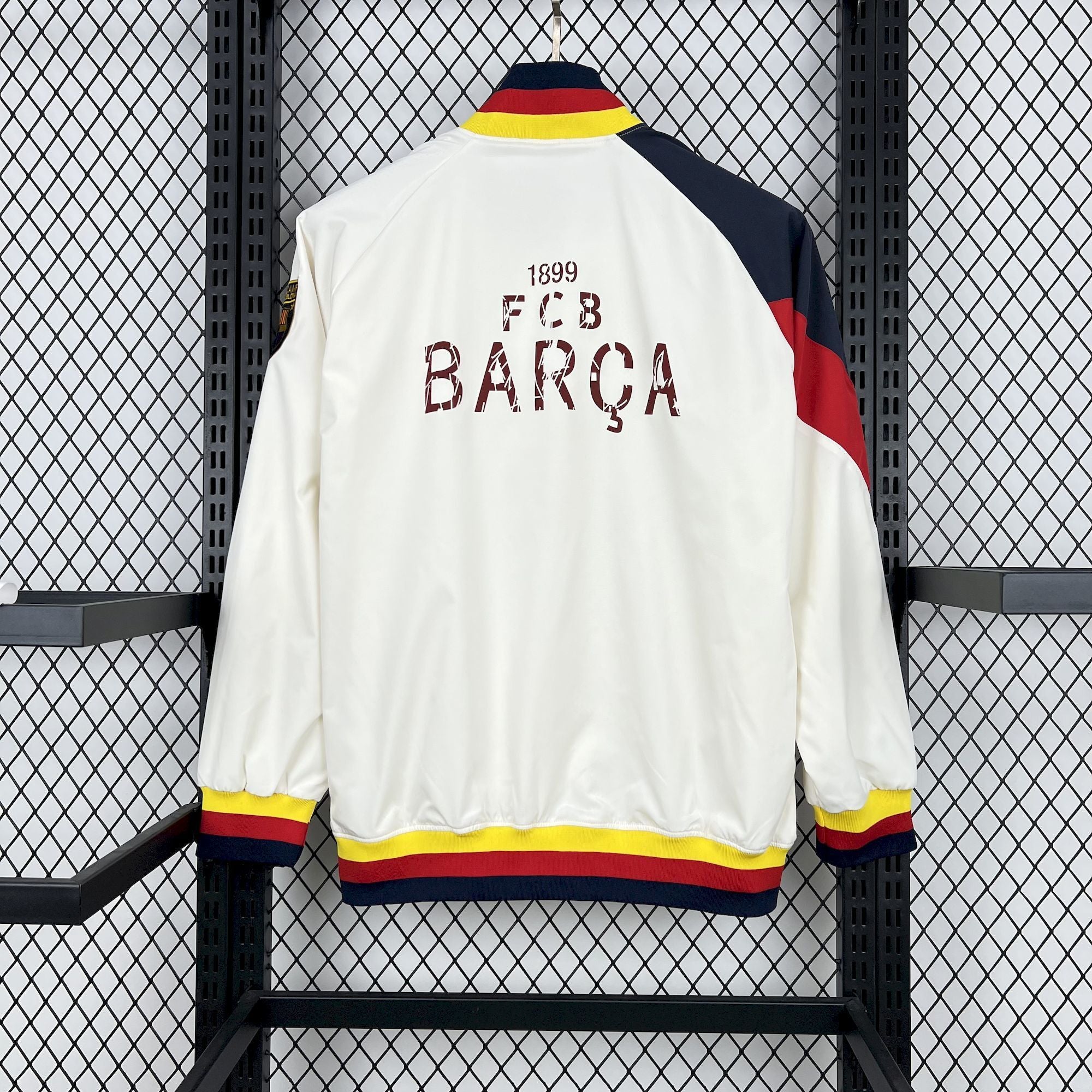 Barcelona 25/26 Windbreaker Jacket | White | All Sizes